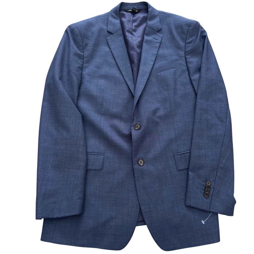 Banana Republic Slim Fit Blue Wool Blend Blazer Sport Coat 42R Notch Lapel
